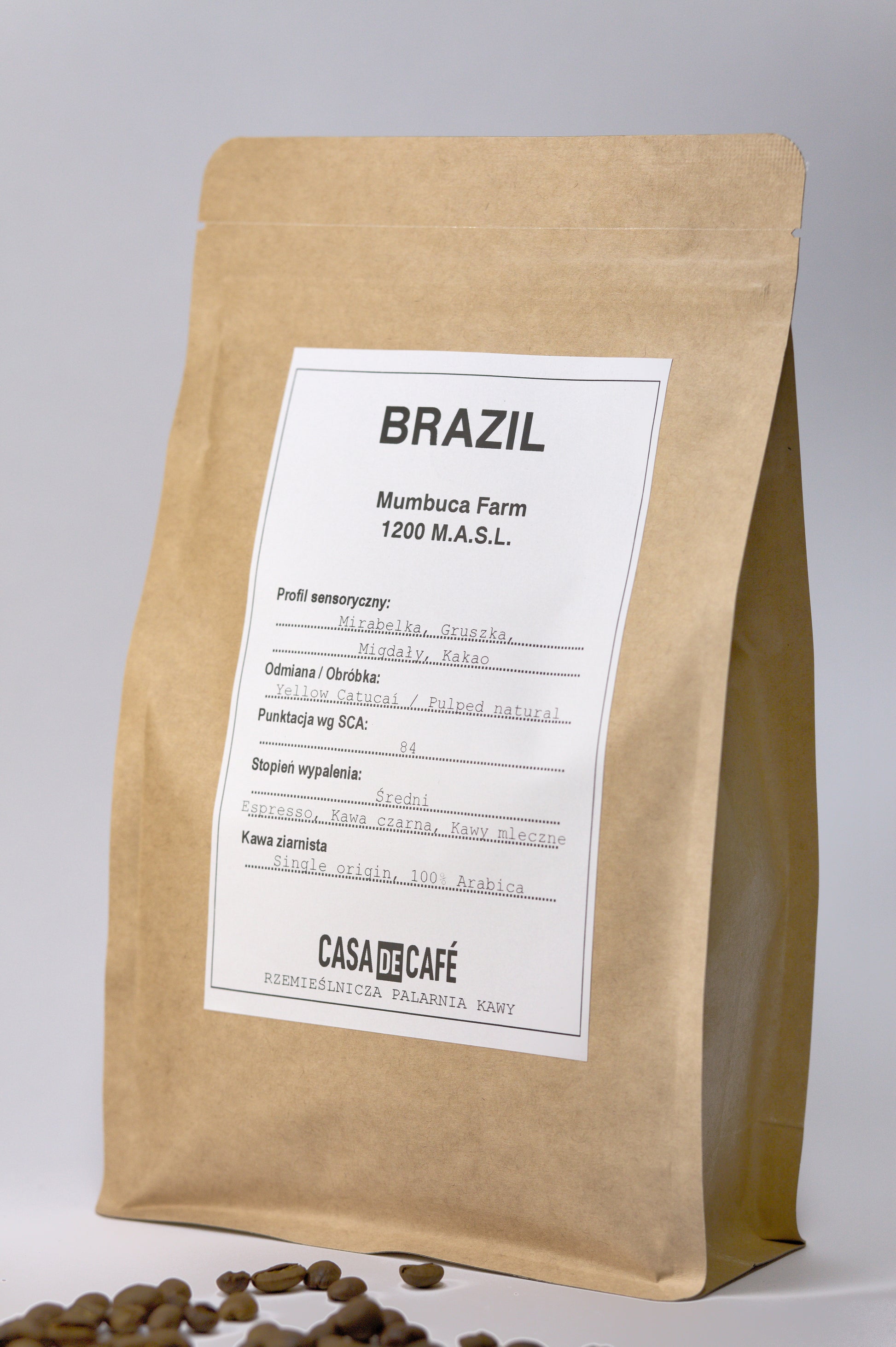 Kawa ziarnista Casa de Café - Brazil Mambuca Farm (84pkt)