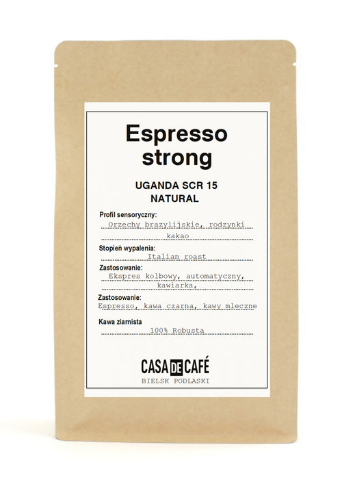 Kawa ziarnista Casa de Café  Espresso Strong / 100% Uganda