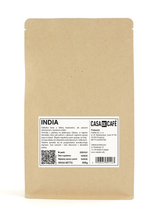 Kawa ziarnista Casa de Café India Plantation A