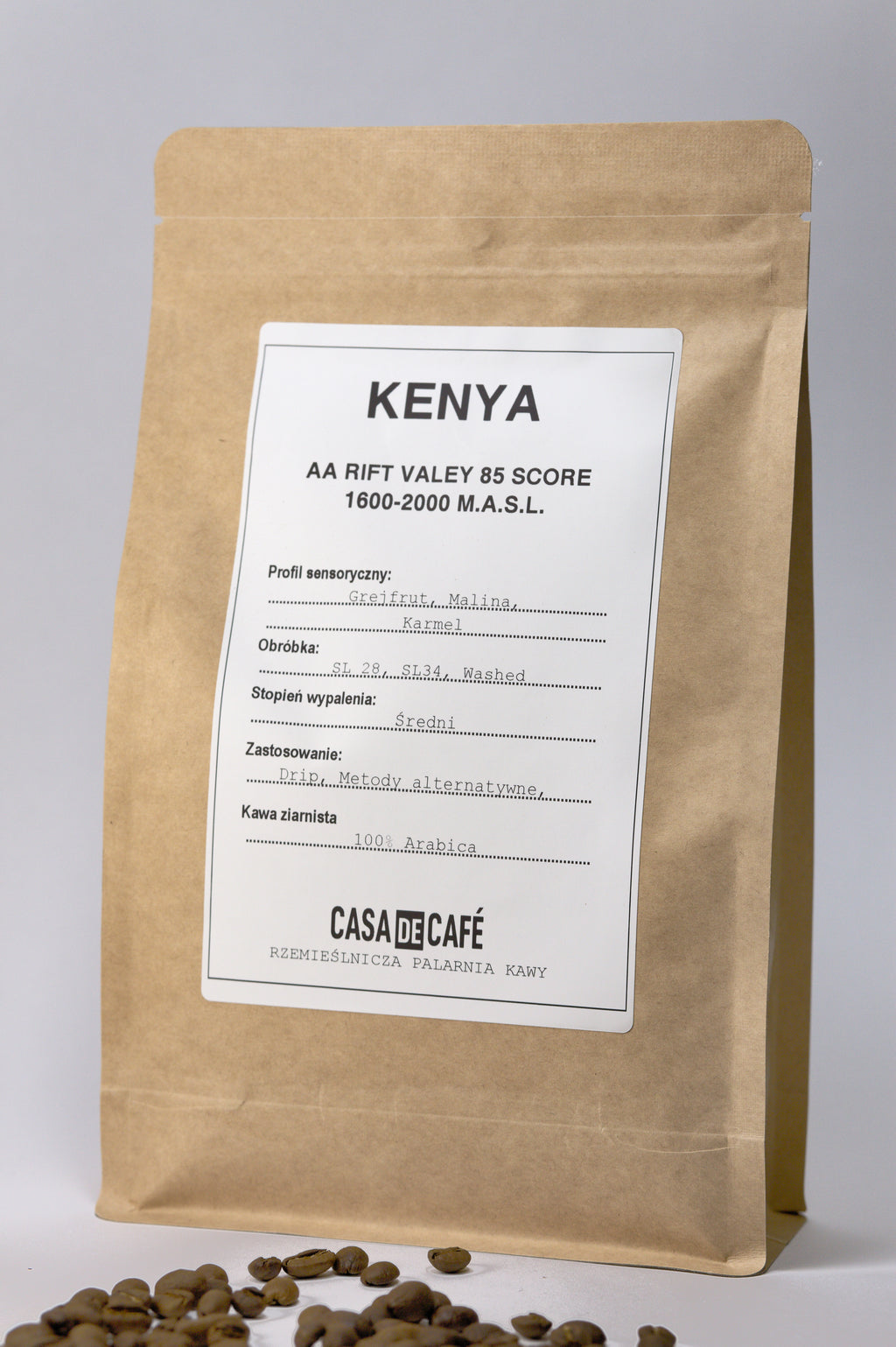 Kawa ziarnista Casa de Café Kenya Rift Valley (85pkt)