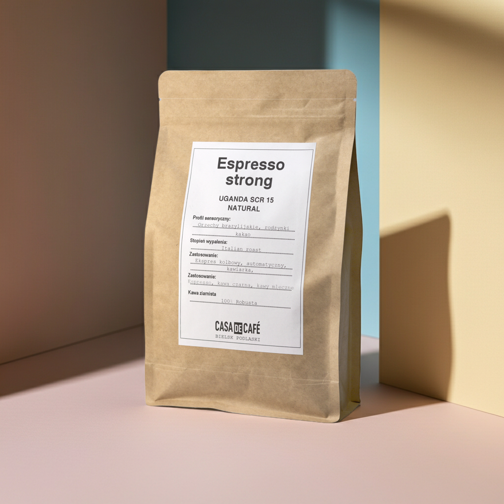 Kawa ziarnista Casa de Café  Espresso Strong / 100% Uganda